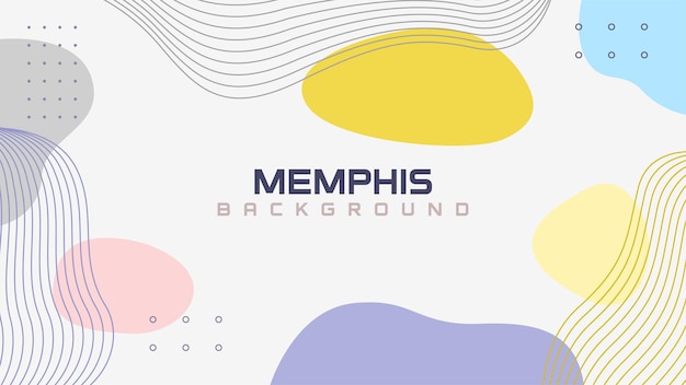 creative memphis abstract background