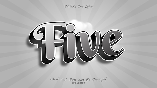 Creative metallic text effect