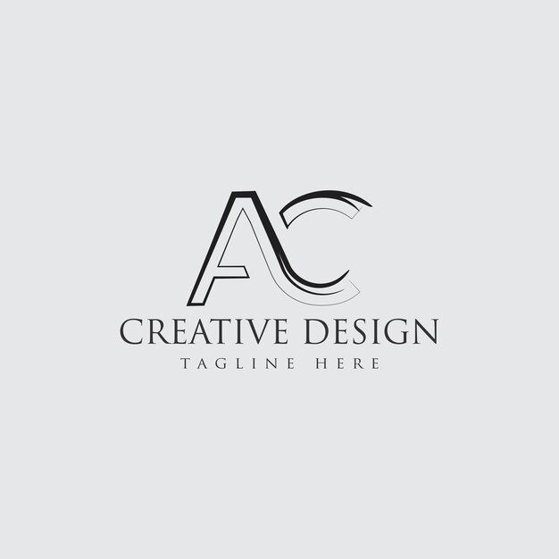 Creative minimal Ac or Ca logo