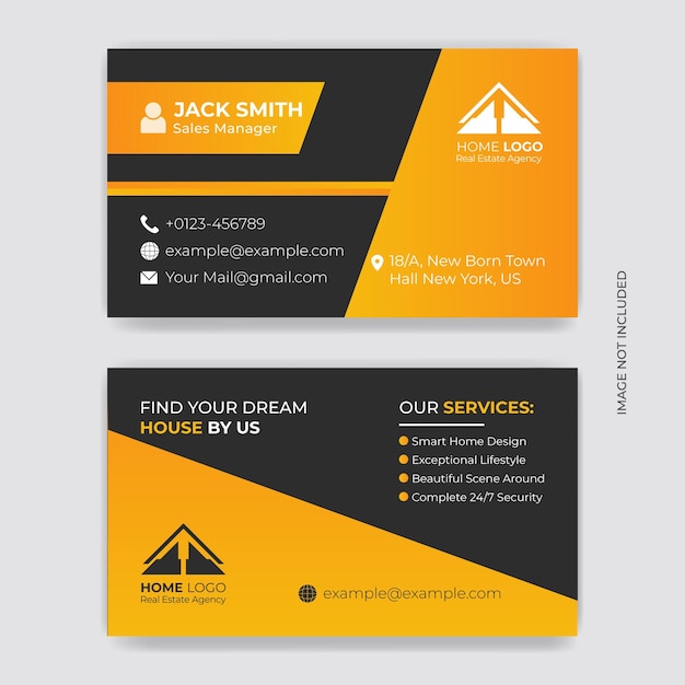 Creative minimal business card design