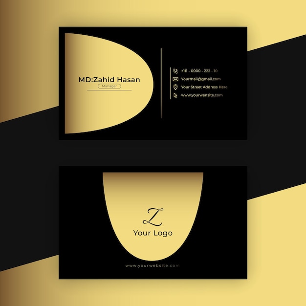 Creative Minimal Business Card Template Design Creative Design