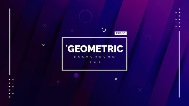 Creative minimal geometric background Composition trendy dynamic gradient shapes vector