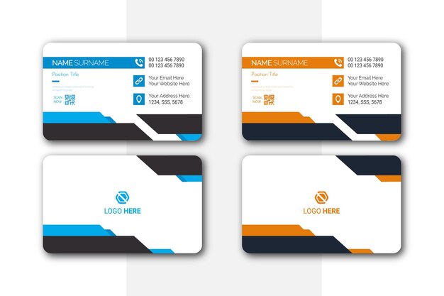 Creative Minimal Modern and Clean Business Card Design Template