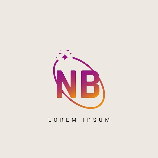 Vector creative minimal nb bn letter business logo initial based monogram icon vector