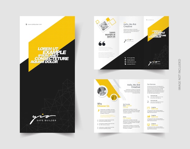 Creative Minimal Trifold Brochure