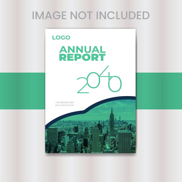 Creative Modern annual report cover template Design