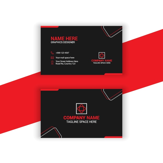 Creative modern business card design template