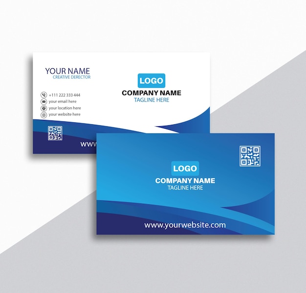 creative modern Business card design template.