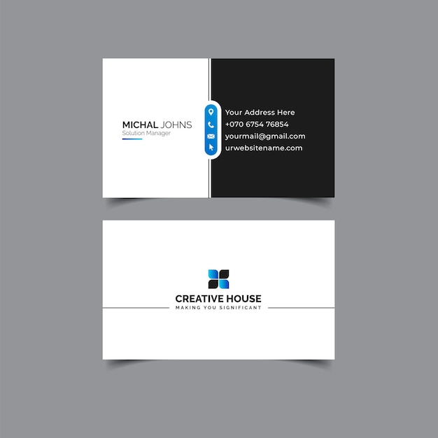 Creative modern business card template design