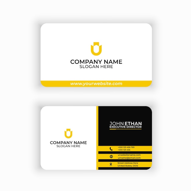 creative modern business card template