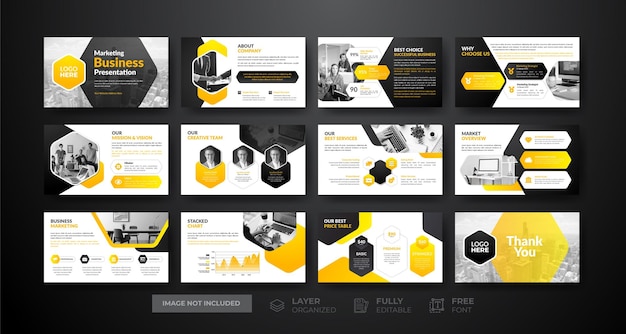 Creative and Modern business presentation slides template