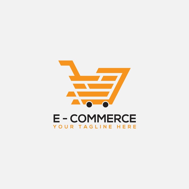 Creative modern eCommerce logo design. Online Shopping logo