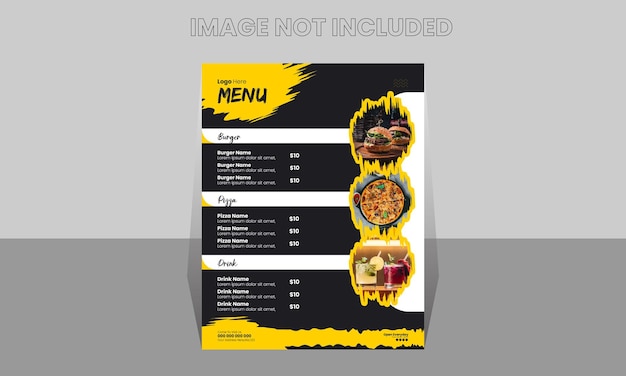 Creative Modern Food Menu Template