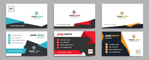 creative modern name card and business card	template