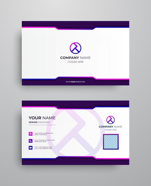 creative modern name card and business card