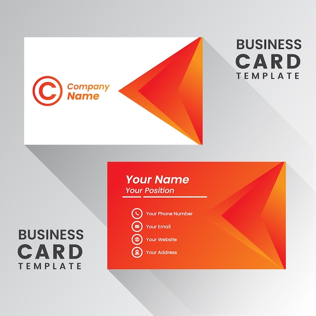 Creative modern name card and business card