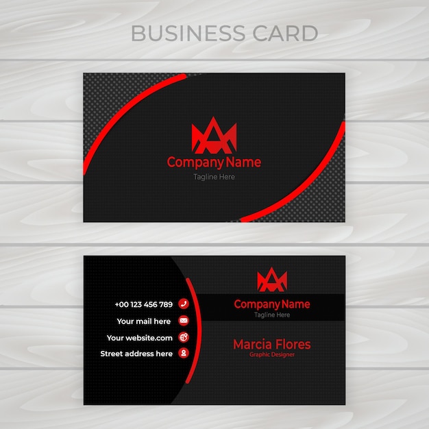 Creative modern professional business card template design