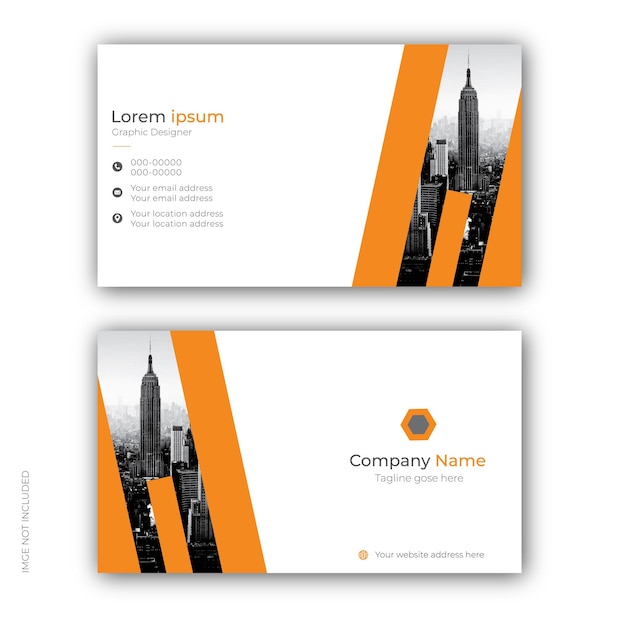 creative modern professional business card template design