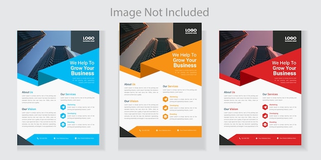 Creative modern and professional corporate business flyer template