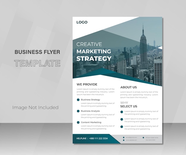 Creative modern simple corporate business flyer template