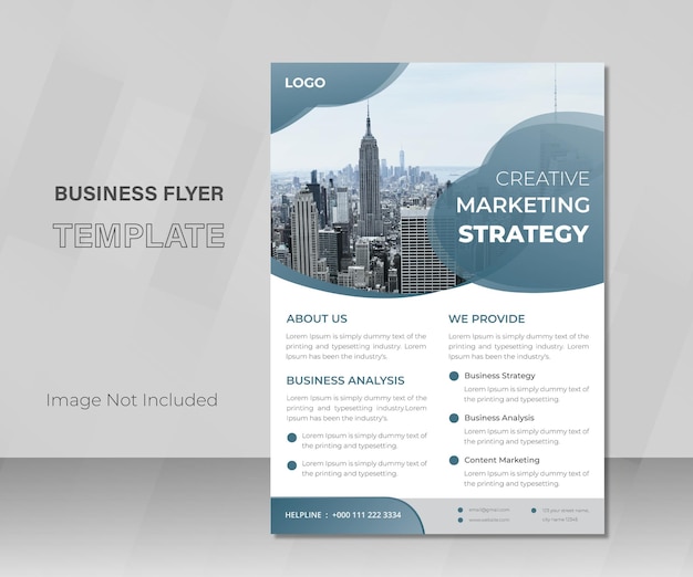 Creative modern simple corporate business flyer template