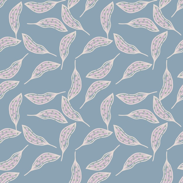 Creative organic line leaves seamless pattern Modern botanical wallpaper