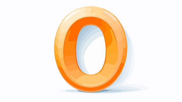 Vector creative original number zero or letter o vect