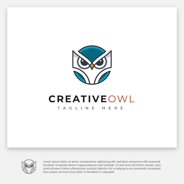 Creative owl logo