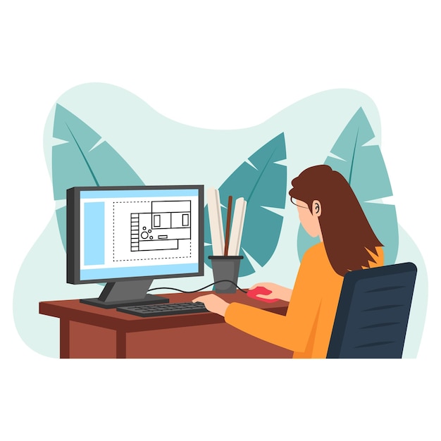 Vector creative people illustration