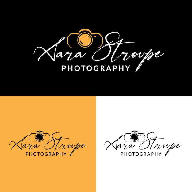 Creative photography logo template photography logo vector inspiration signature logo concept