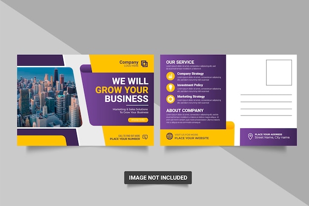 Creative Postcard Design Corporate Template design