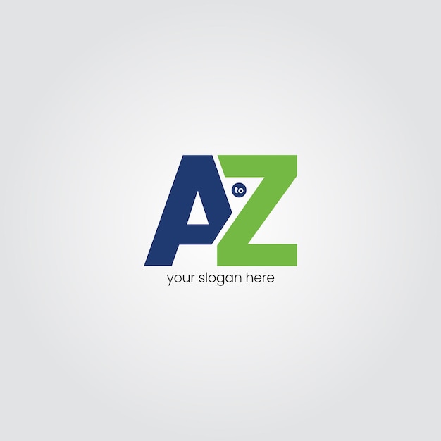 Creative professional az logo template