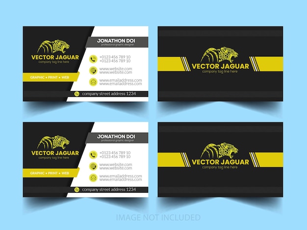 Vector creative professional business card design template vector design