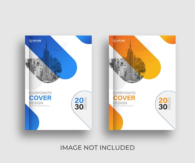 Creative professional corporate book cover design template Premium