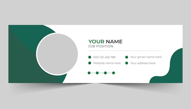 Creative professional Email Signature Standard and simple template