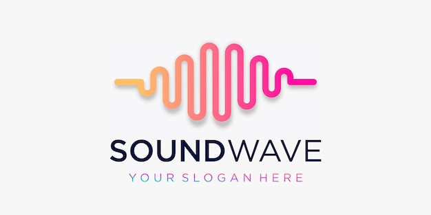 creative pulse logo . wave element. logo template electronic music, equalizer, store, DJ music, nightclub, disco. audio wave logo concept, multimedia technology themed, abstract shape.