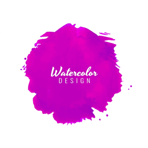 Creative purple watercolor texture design