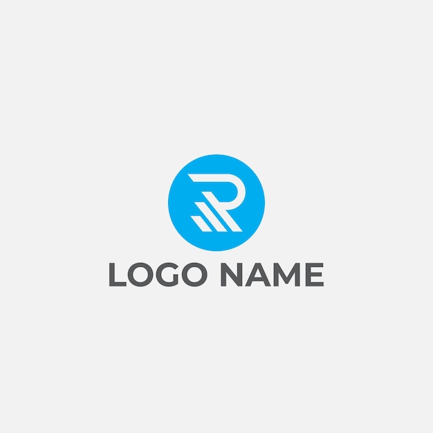 Creative R vector logo design