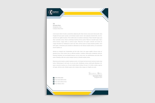 Creative Real Estate Company Letterhead Design