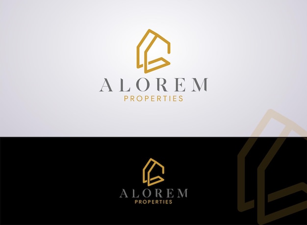 Creative real estate logo symbol and icon vector