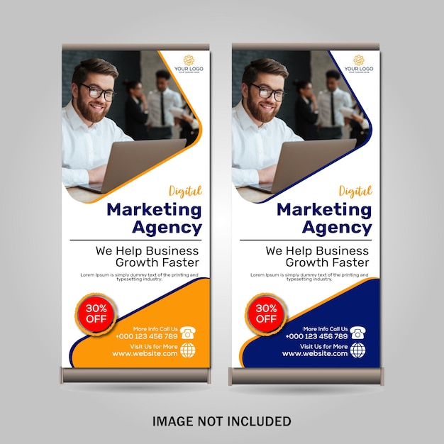 creative roll up banner design