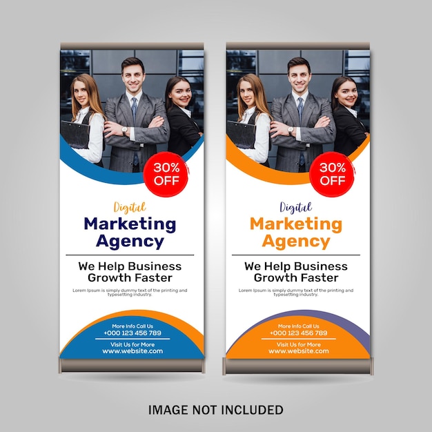 creative roll up banner design