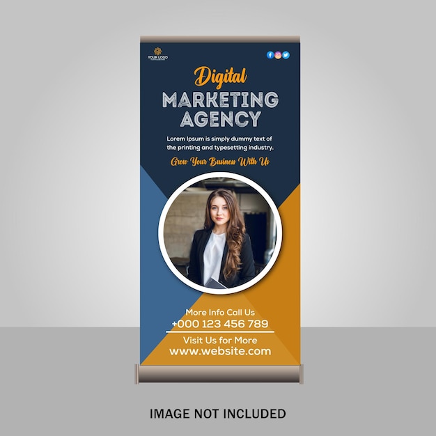 creative roll up banner design