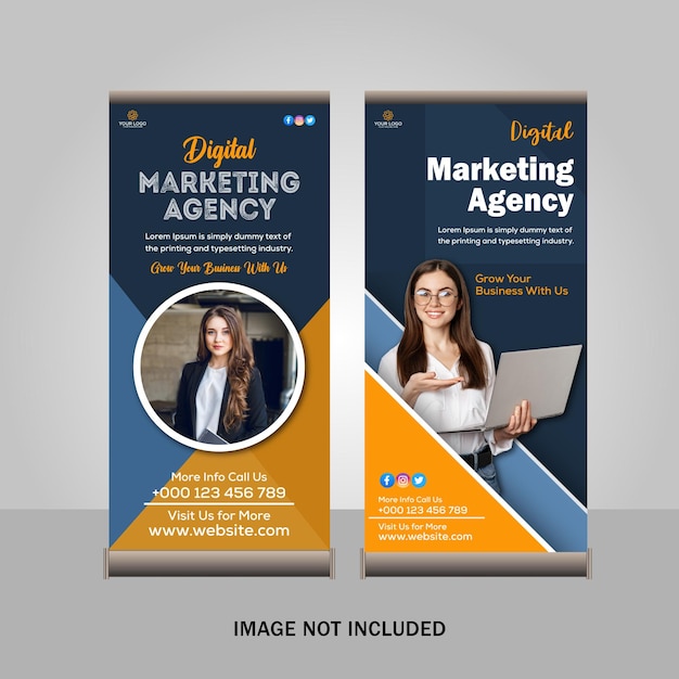 creative roll up banner design