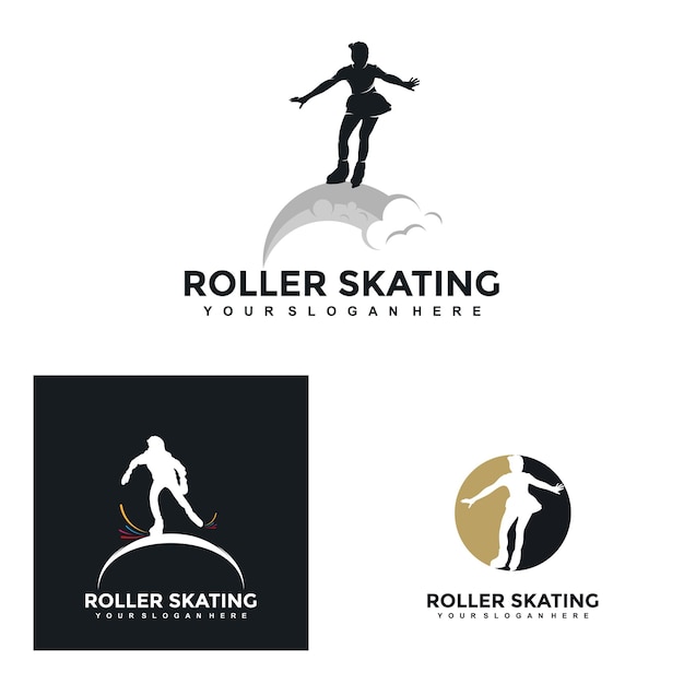 Creative Roller skating design concepts  illustrations  vectors