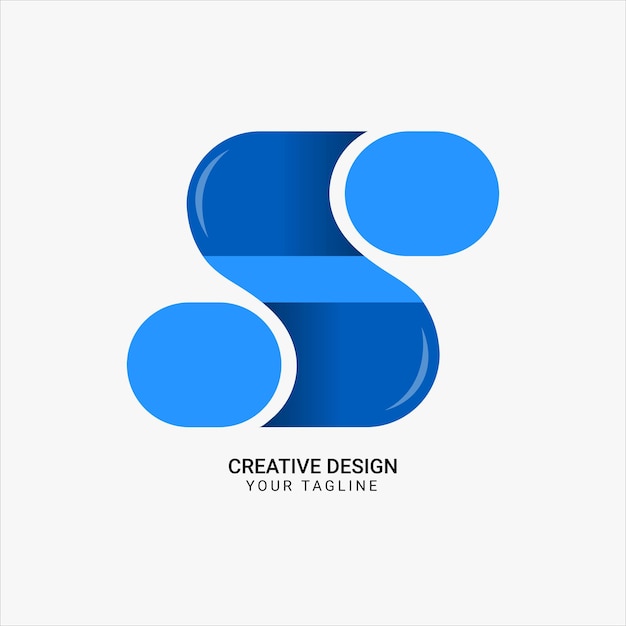 Vector creative s letter colorful logo design