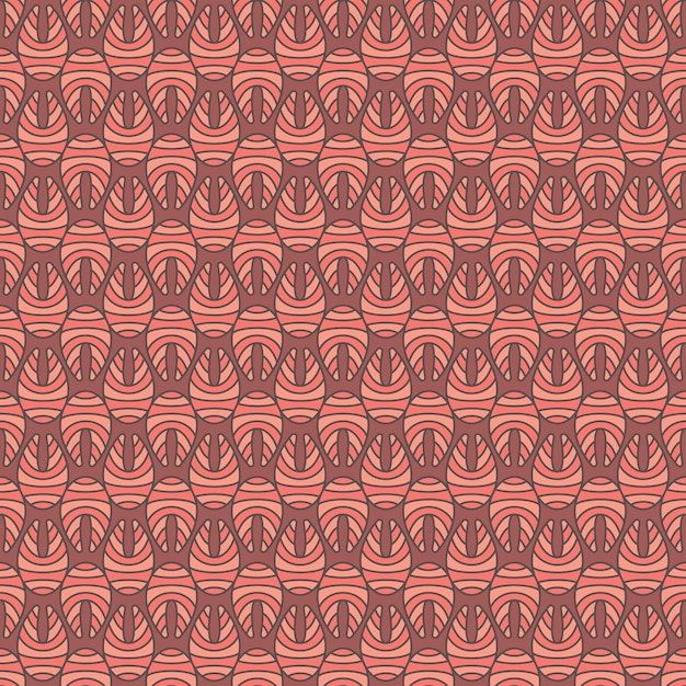 Creative salmon fish steak vector colored seamless pattern