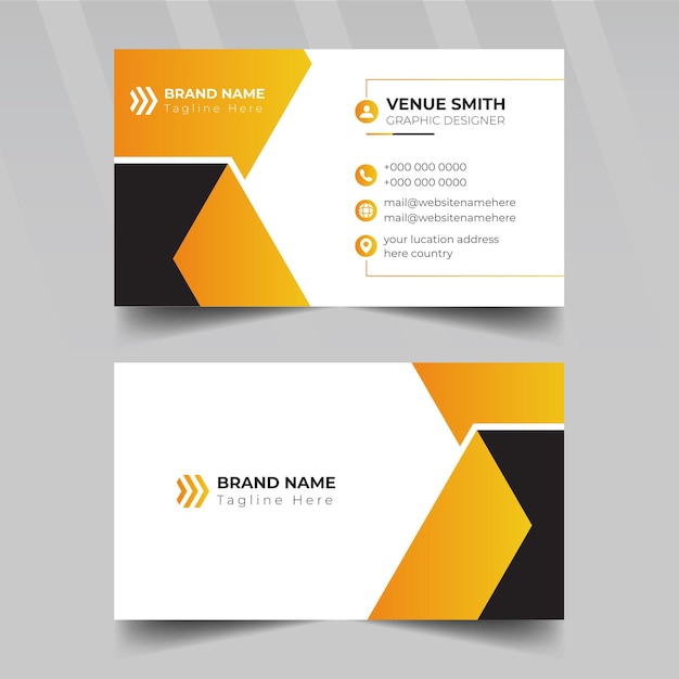 creative shapes modern business card