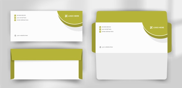 Vector creative simple and clean high quality envelope design template