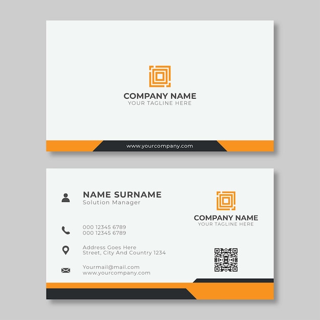 Creative and Simple Corporate Business Card